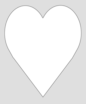 Heart locket shape